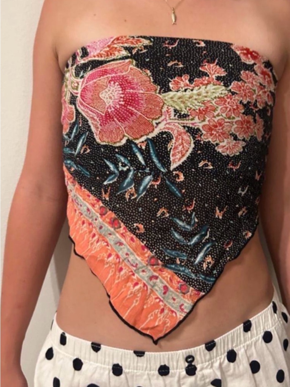 Free people scarf tube top!